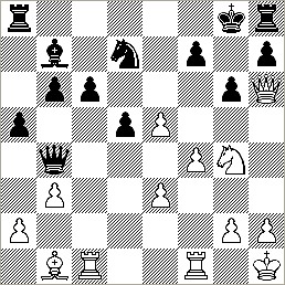 1.Bf5. gxf5, 2.Nf6+